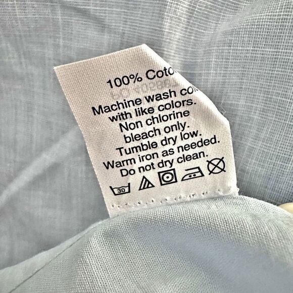 MADEWELL | Chambray Light Blue Ruffle Wrap Skirt Meadow Short Cotton | Size 8 - Picture 8 of 8